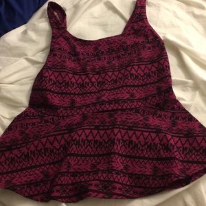 Express Fit and Flare Tank Top